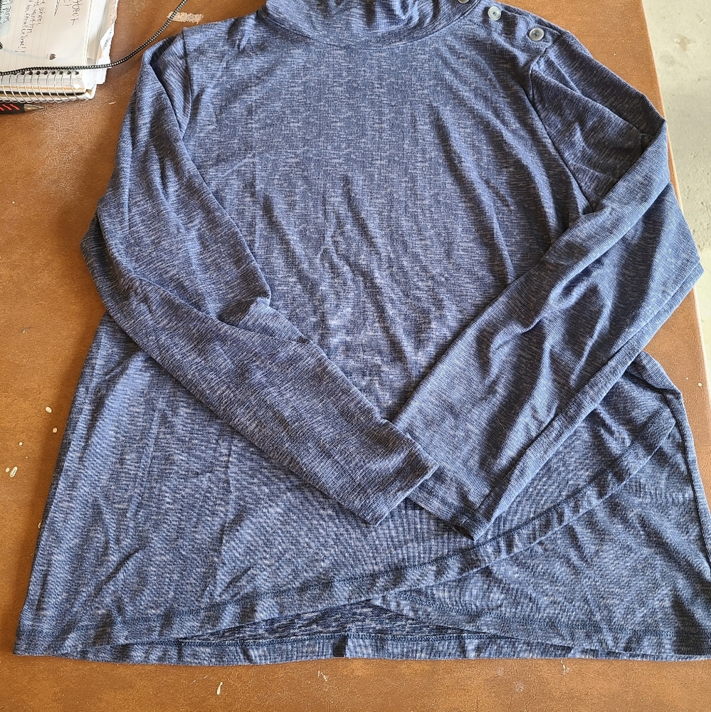 Women's blue dressy/athletic shirt